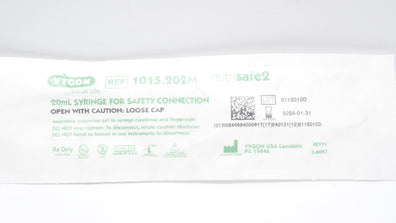 Vygon 1015.202M Nutrisafe2 20ml Syringe for Safety Connection (x)